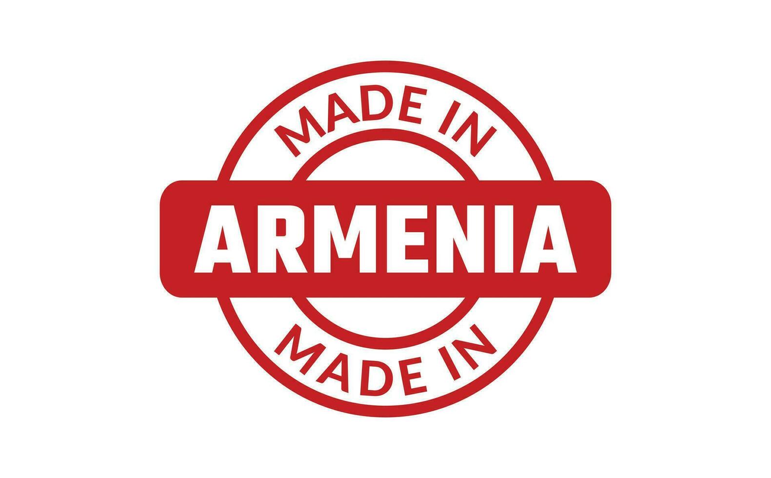 gemacht im Armenien Gummi Briefmarke vektor