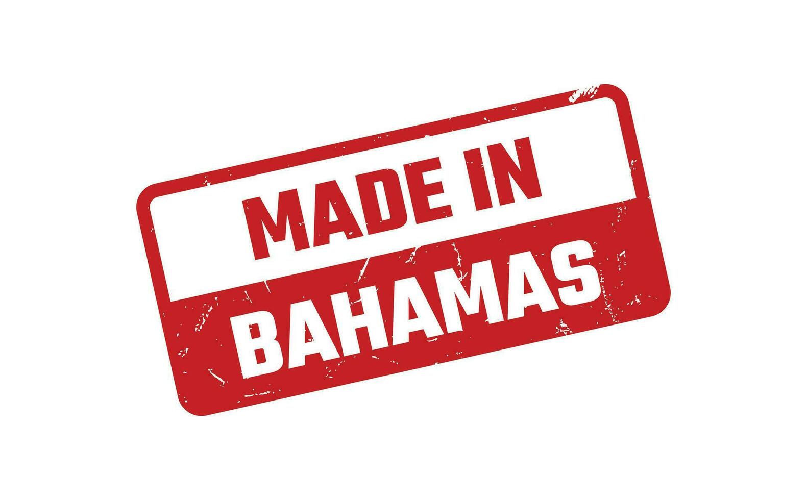 gemacht im Bahamas Gummi Briefmarke vektor