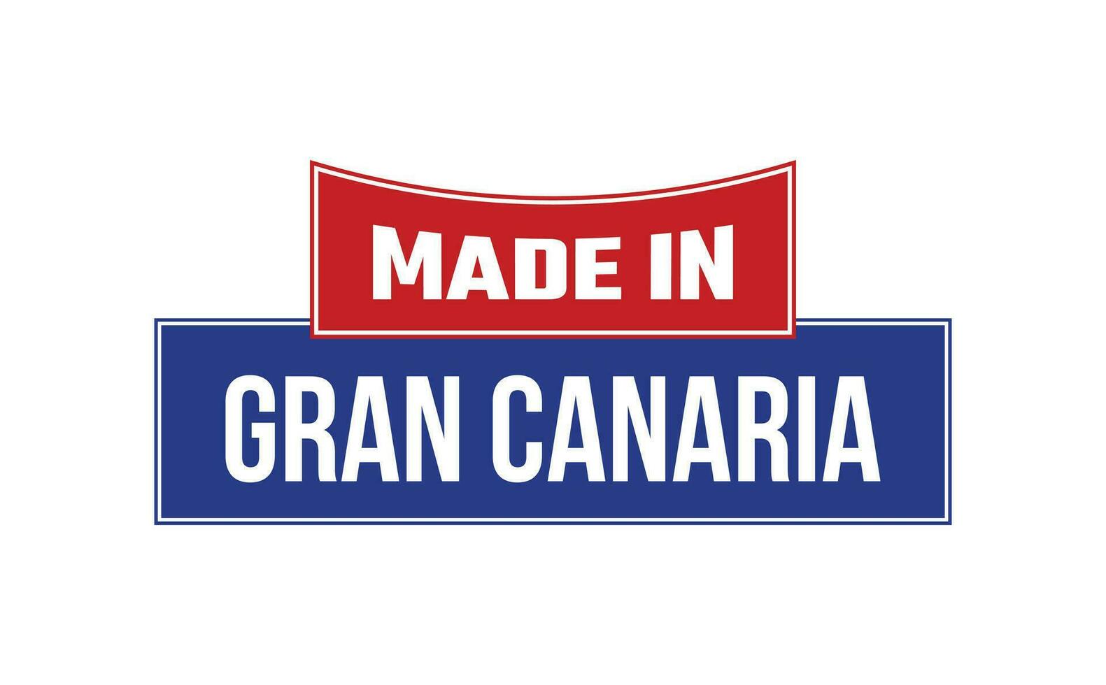 gemacht im gran Canaria Siegel Vektor