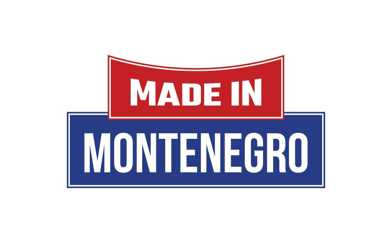 gemacht im Montenegro Siegel Vektor