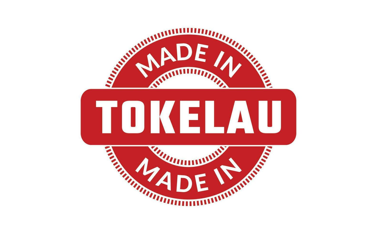 gemacht im tokelau Gummi Briefmarke vektor