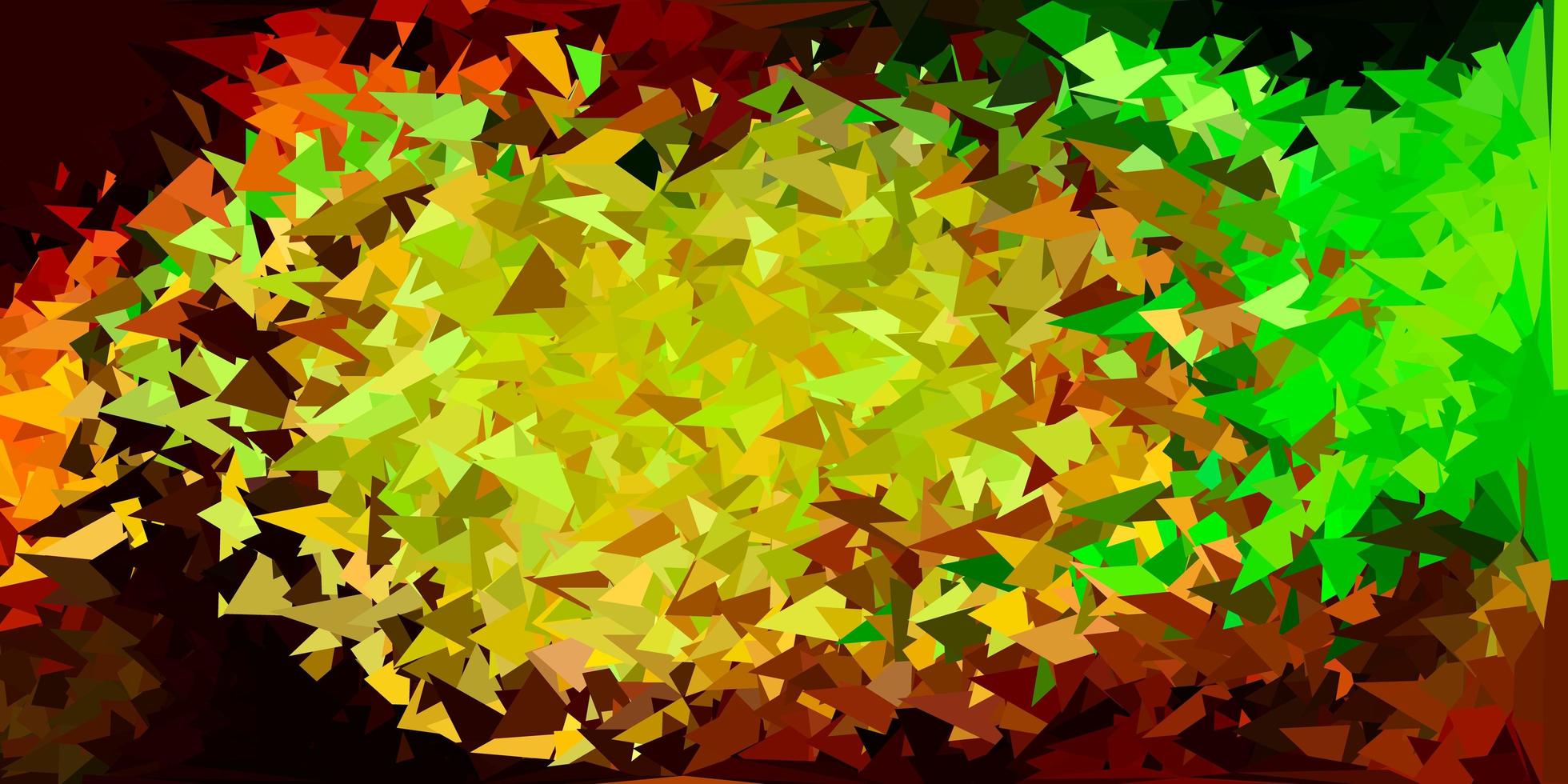 ljusgrön gul vektor gradient polygon layout