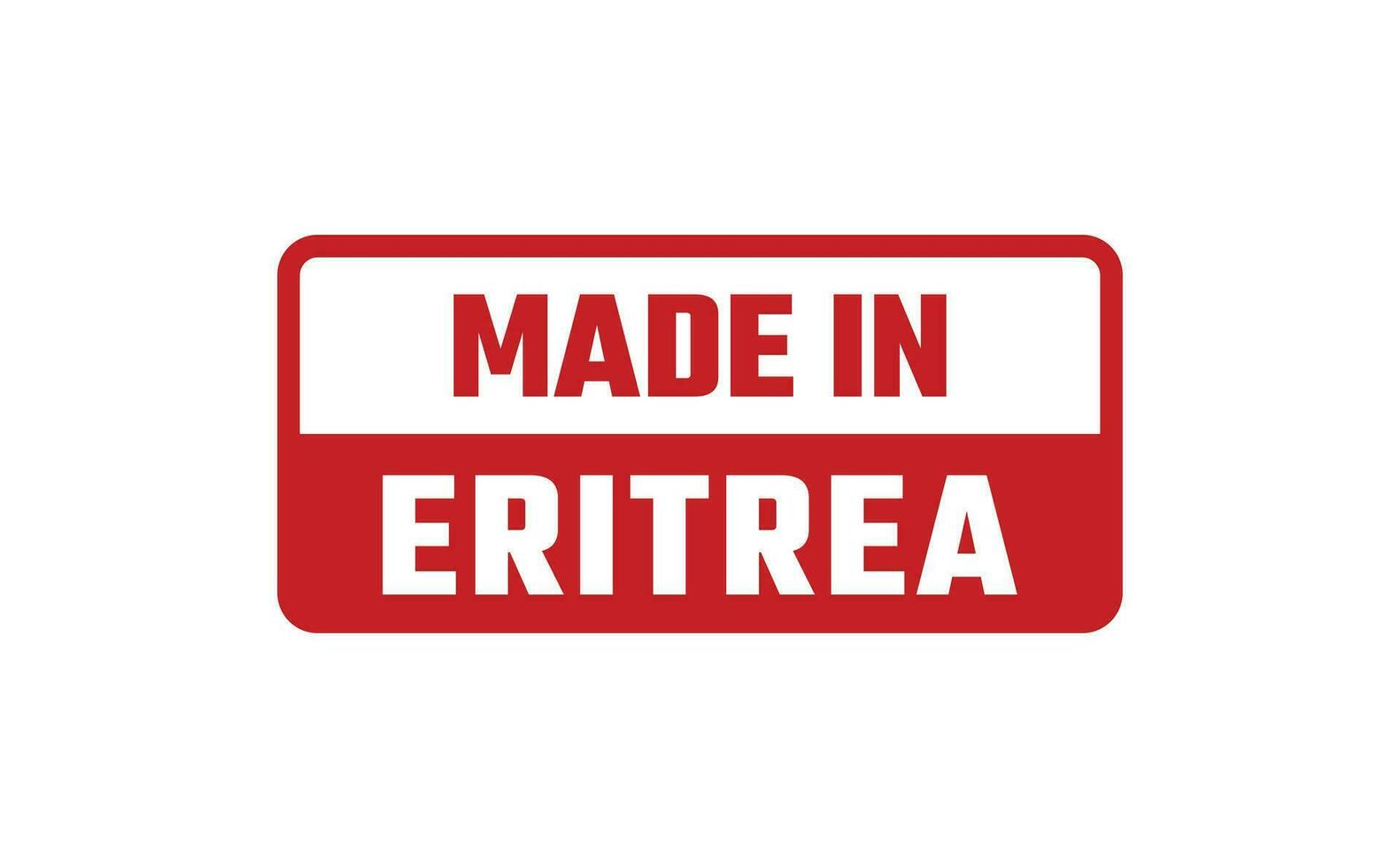 tillverkad i eritrea sudd stämpel vektor