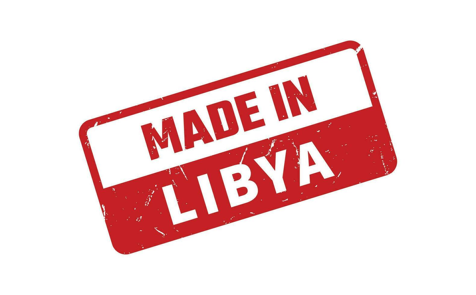 gemacht im Libyen Gummi Briefmarke vektor