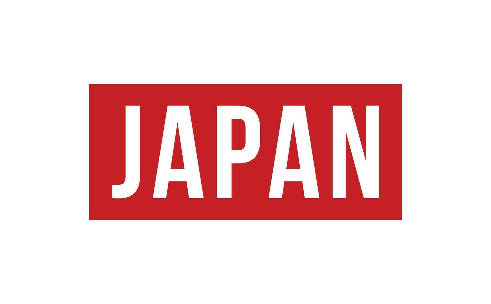 Japan Gummi Briefmarke Siegel Vektor