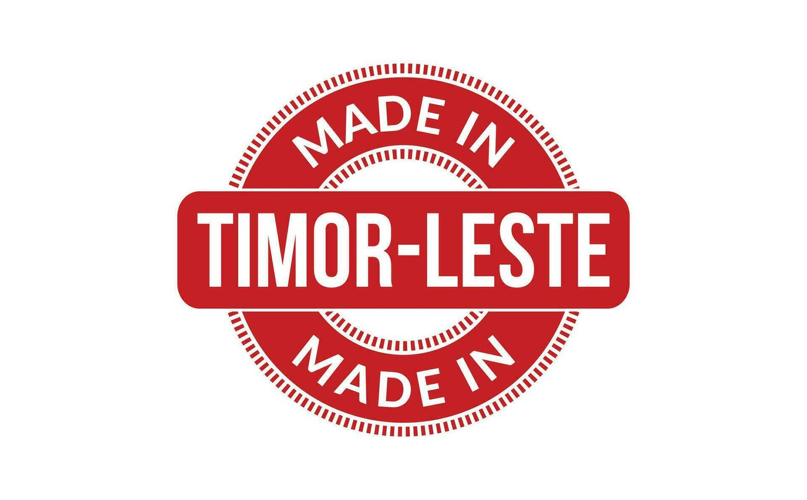 gemacht im Timor leste Gummi Briefmarke vektor