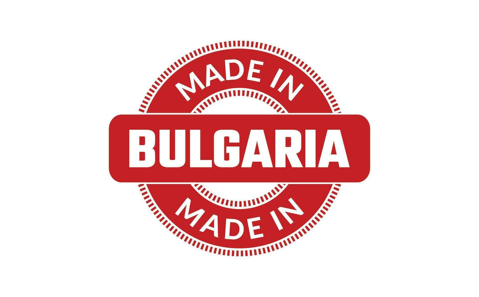 gemacht im Bulgarien Gummi Briefmarke vektor