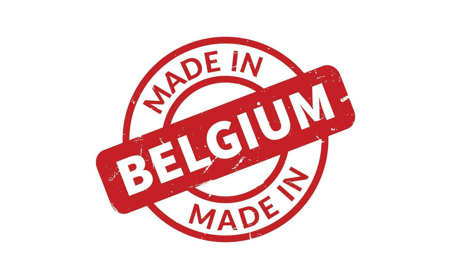 gemacht im Belgien Gummi Briefmarke vektor