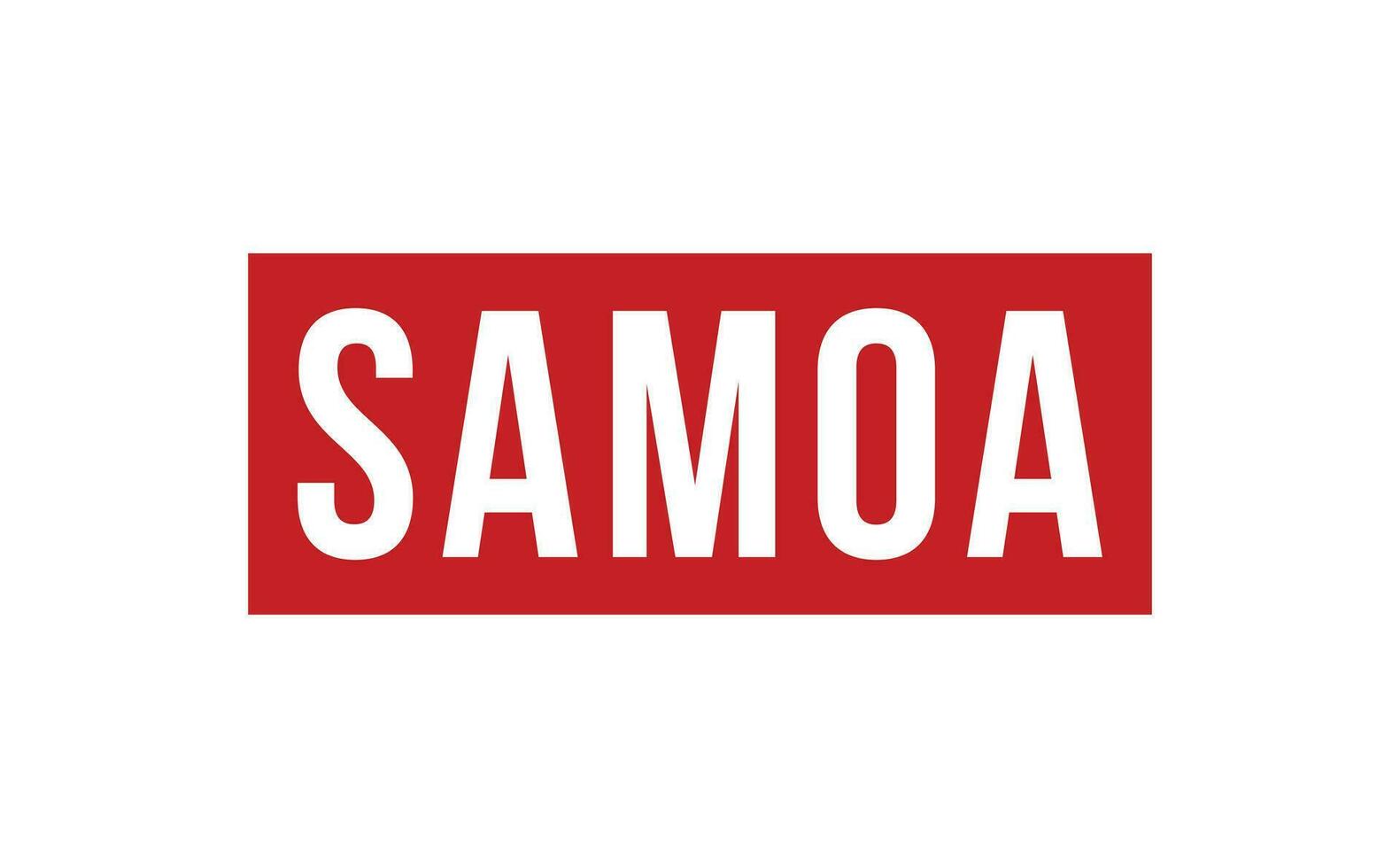 Samoa Gummi Briefmarke Siegel Vektor