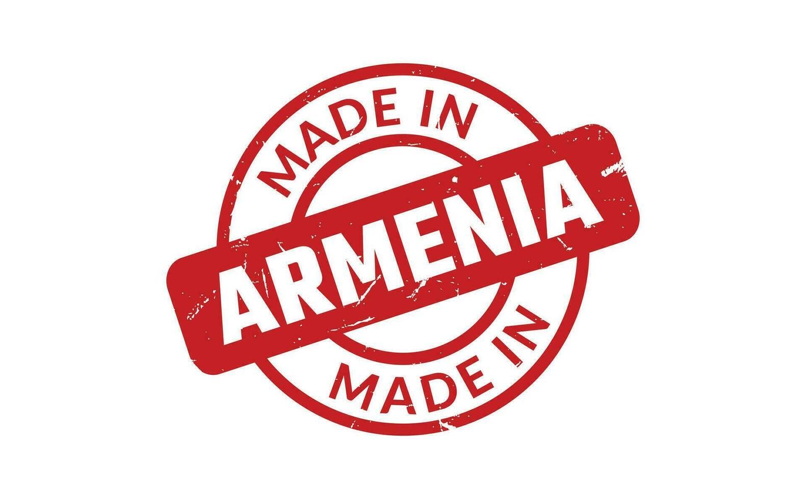 gemacht im Armenien Gummi Briefmarke vektor