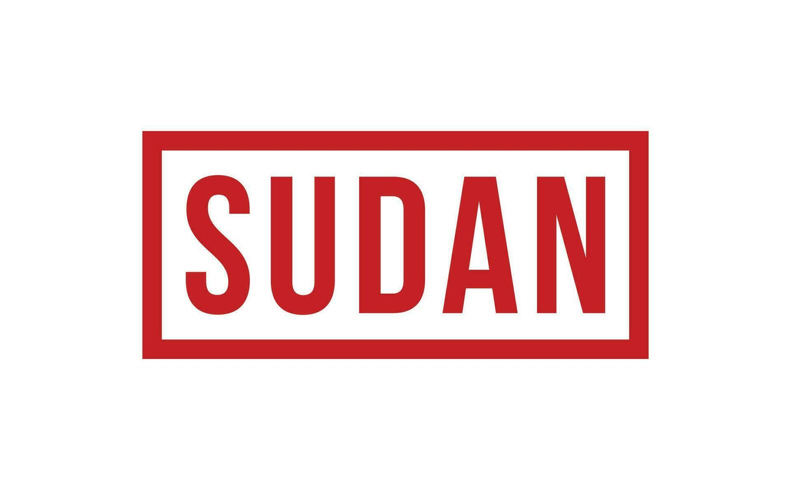 Sudan Gummi Briefmarke Siegel Vektor