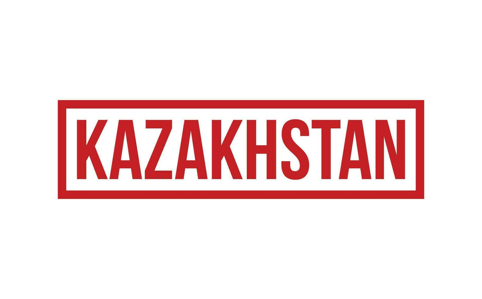 Kasachstan Gummi Briefmarke Siegel Vektor