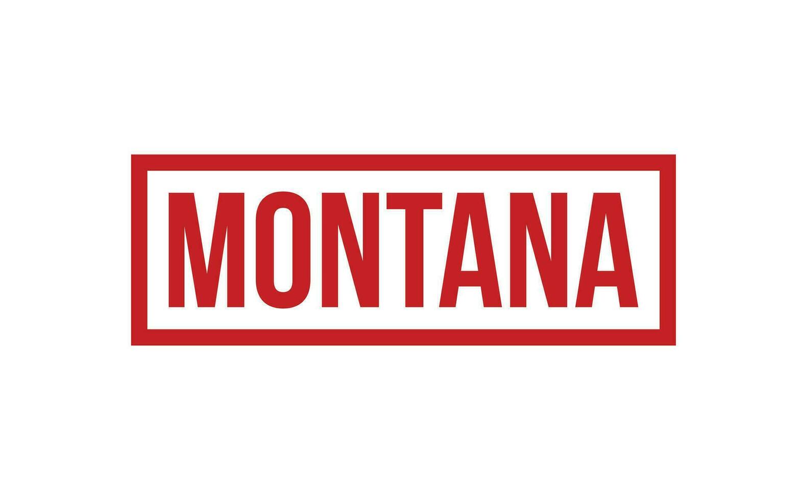 Montana Gummi Briefmarke Siegel Vektor