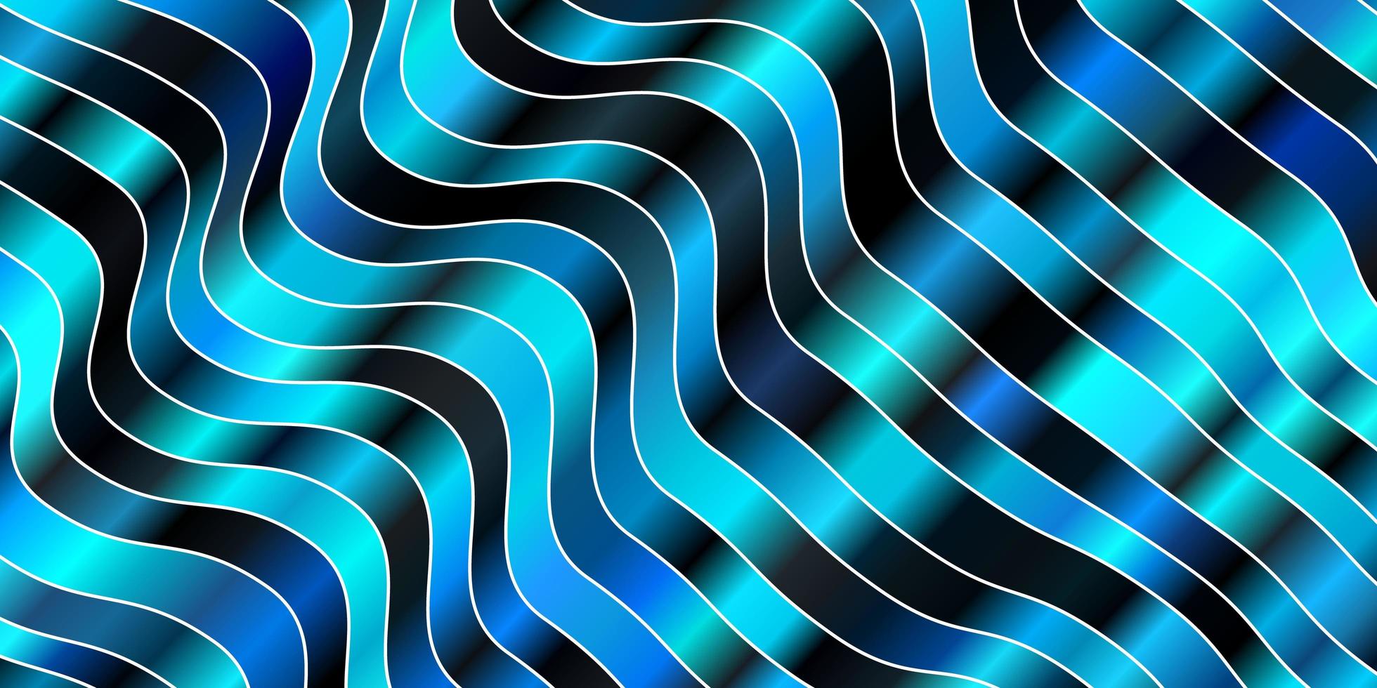 dunkelblaues Vektorlayout mit Kurven heller Illustration mit Gradienten-Kreisbogenmuster für Broschüren vektor