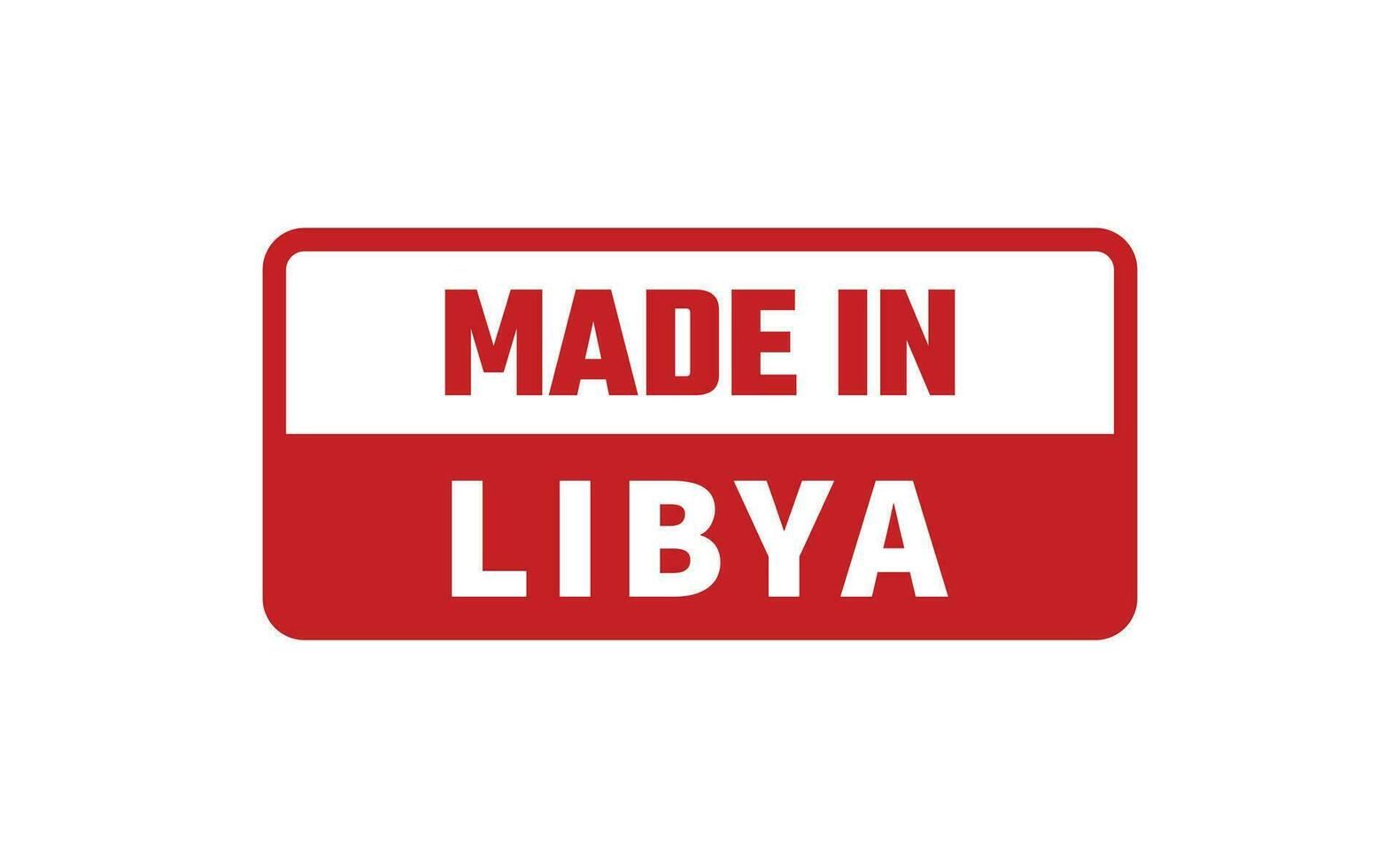 gemacht im Libyen Gummi Briefmarke vektor