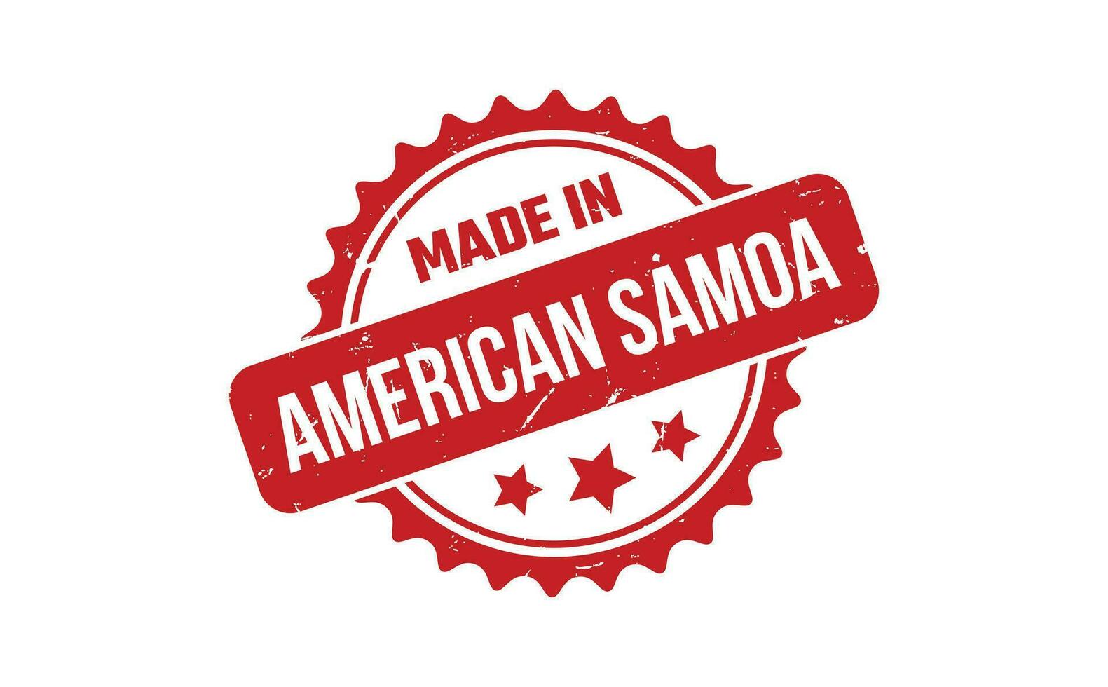 tillverkad i amerikan samoa sudd stämpel vektor