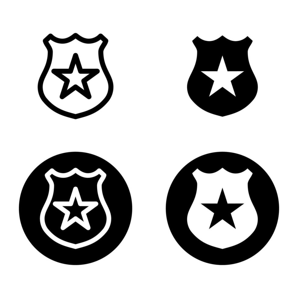 polis station ikon Hem skärm design mall med svart fylla och svart översikt. vektor