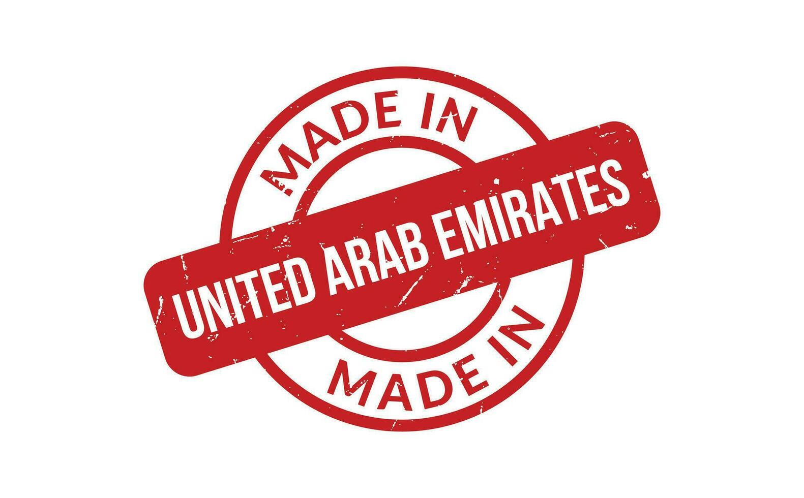 gemacht im vereinigt arabisch Emirate Gummi Briefmarke vektor