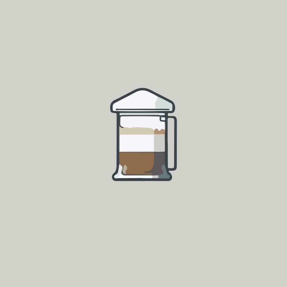 Kaffee Tasse eben Symbol Illustration vektor