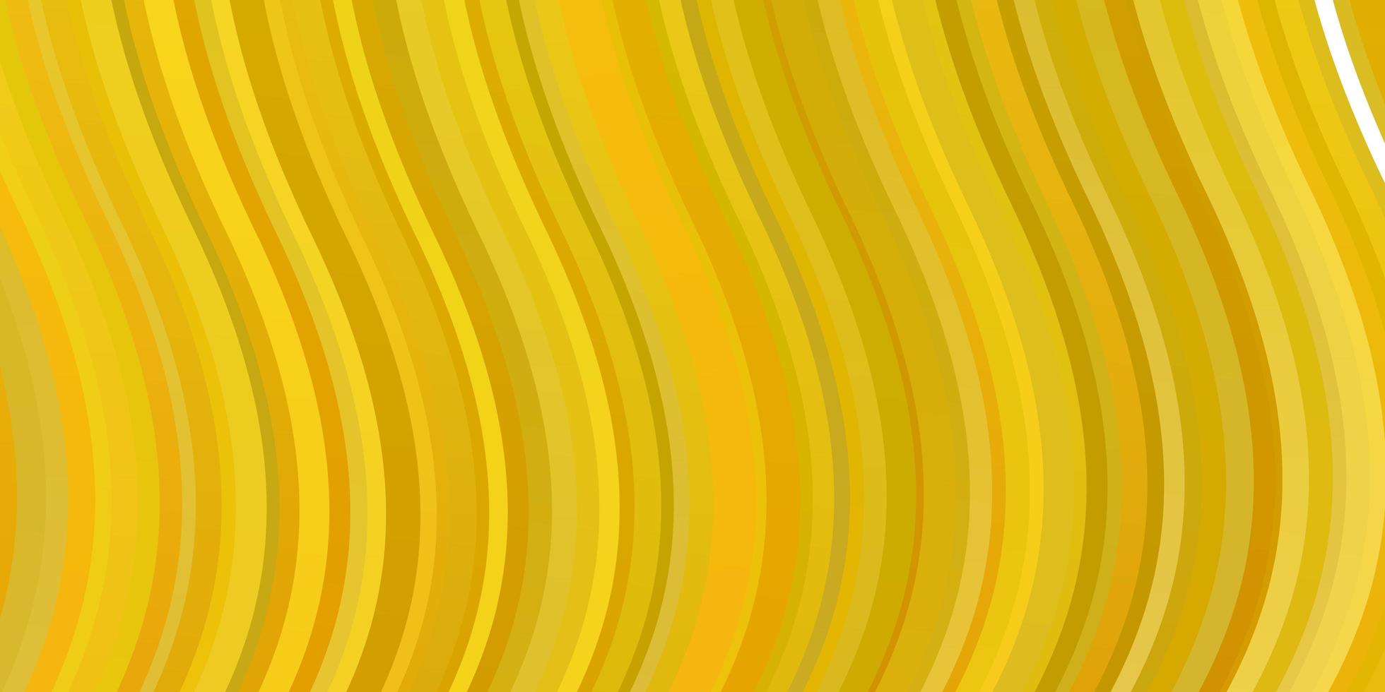 ljus gul vektor bakgrund med böjda linjer illustration i halvton stil med lutning kurvor mönster för webbplatser målsidor