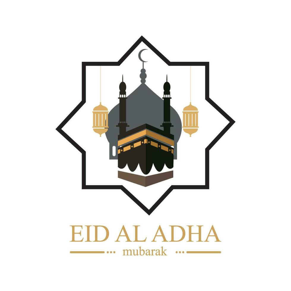 illustration vektor grafisk av eid al Adha logotyp design