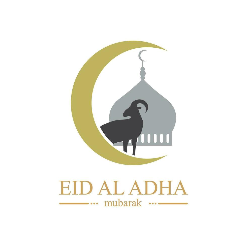 Illustration Vektor Grafik von eid al adha Logo Design