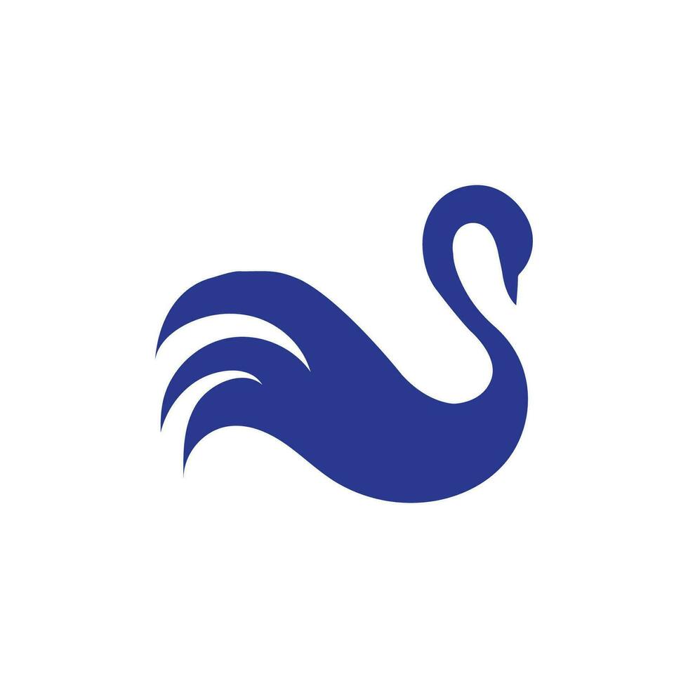Schwan Logo und Symbol Bilder Illustration Design vektor