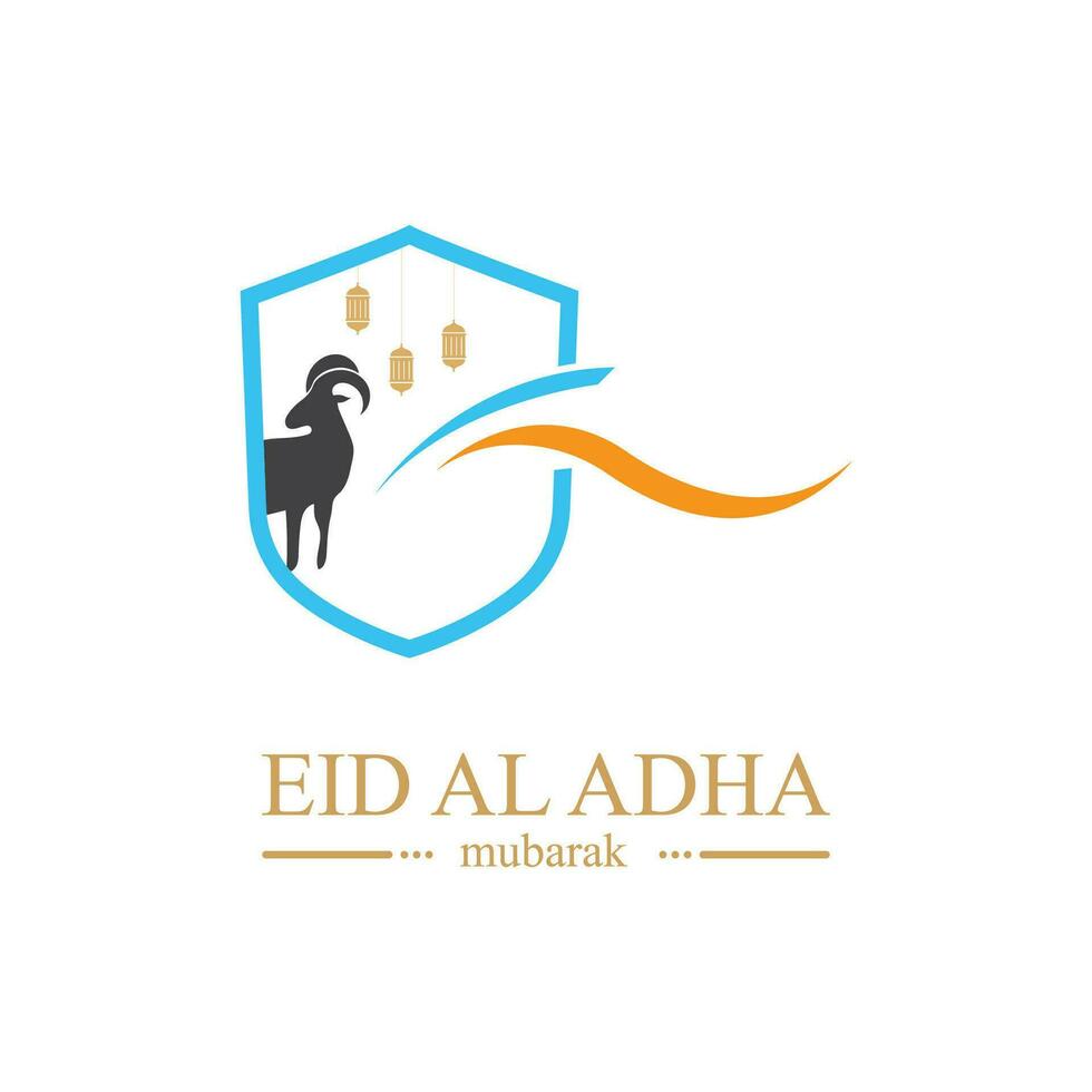 illustration vektor grafisk av eid al Adha logotyp design