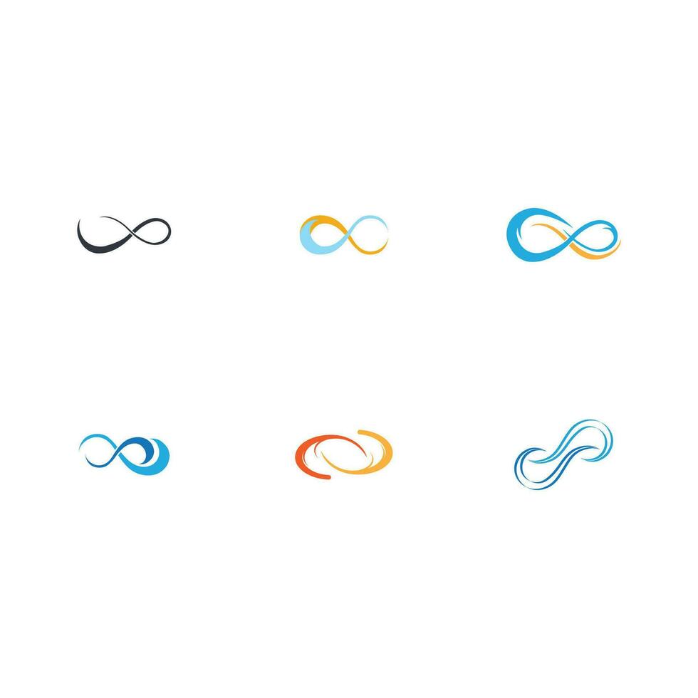 oändlighet logotyp och symbol vektor