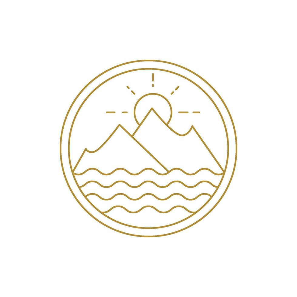 Berg Japan Vektor Symbol Design Illustration Vorlage