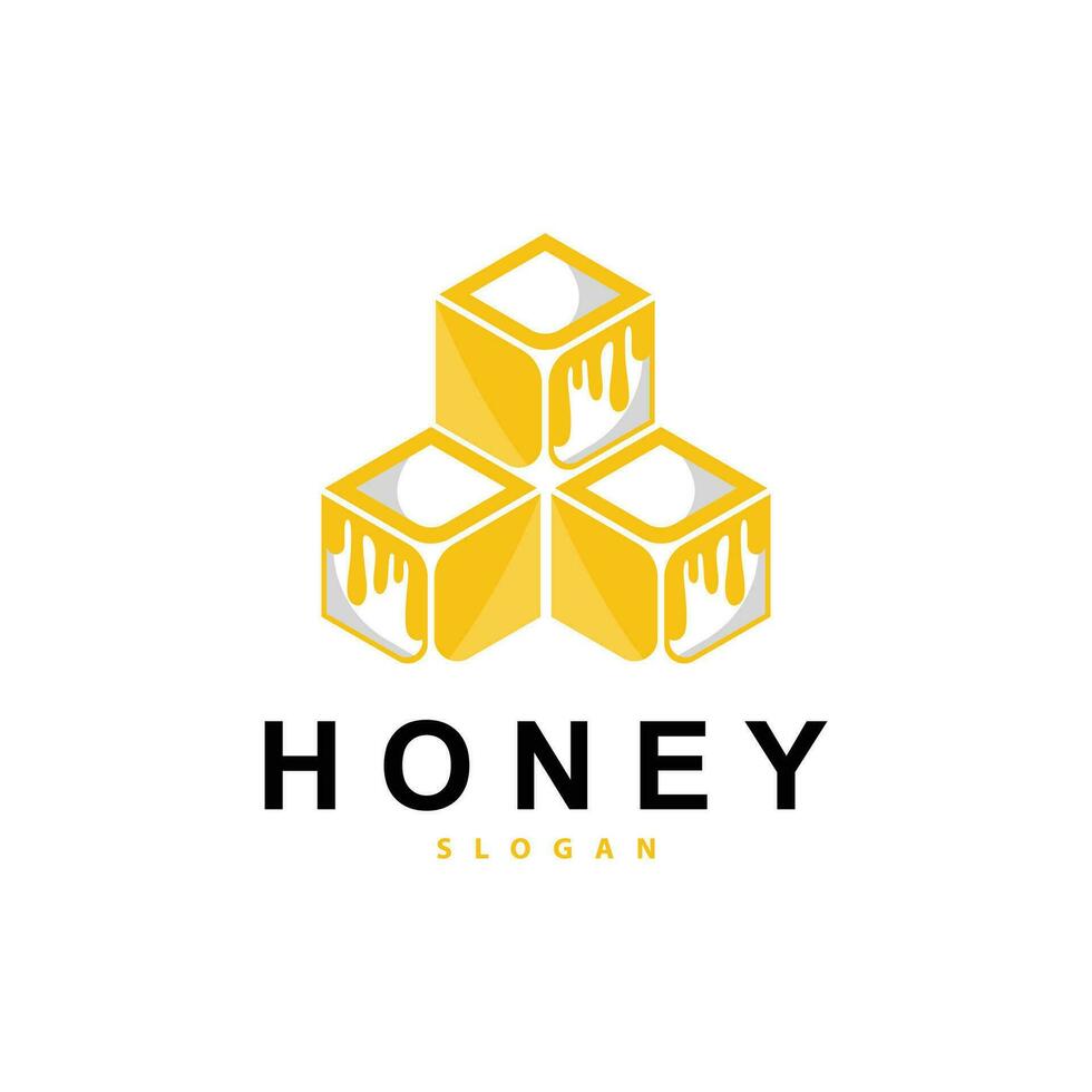 Honig Logo, Honig Biene Tier Vektor, Vieh Design einfach minimalistisch Symbol Symbol Illustration vektor