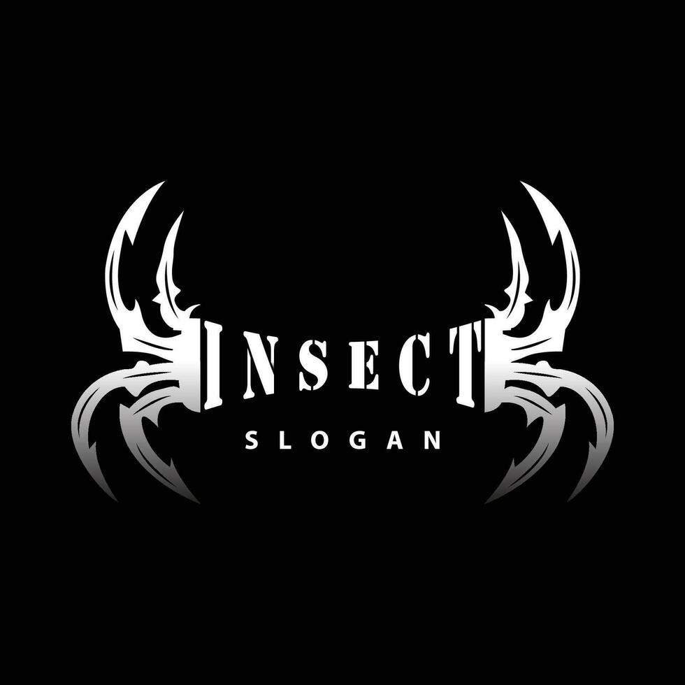 Spindel logotyp, insekt djur- vektor, premie årgång design, ikon mall symbol vektor