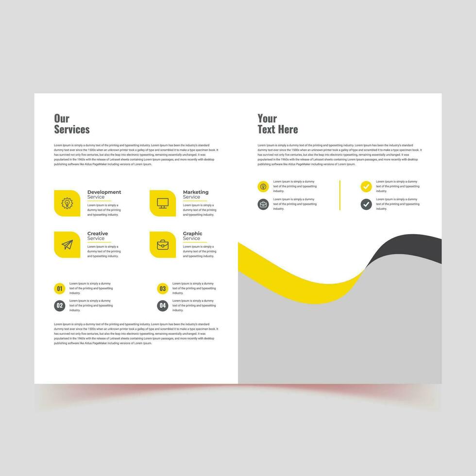 rena broschyr mall med minimalistisk begrepp och modern stil använda sig av för företag förslag och årlig Rapportera, omslag, baner, bok omslag, vektor design, medicin, vektor