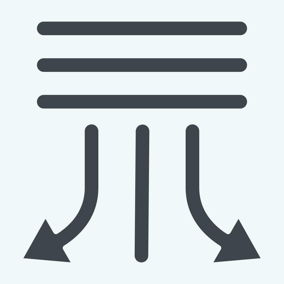 ikon gunga. relaterad till luft konditionering symbol. glyf stil. enkel design redigerbar. enkel illustration vektor