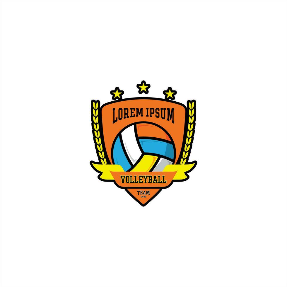 Volleyball Logo Vorlage kostenlos Vektor