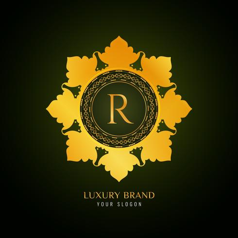 Moderner Luxusmarken-Logohintergrund vektor