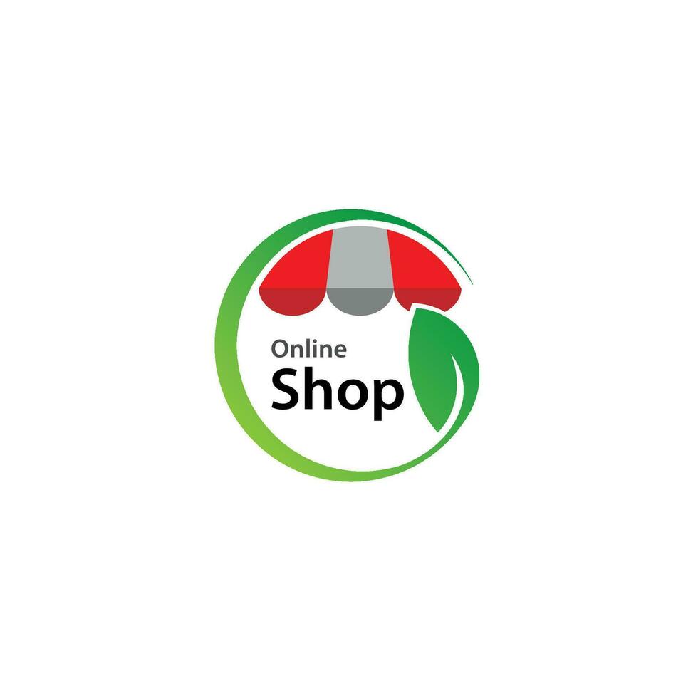 online Geschäft Natur organisch Logo Vektor modern Anwendung