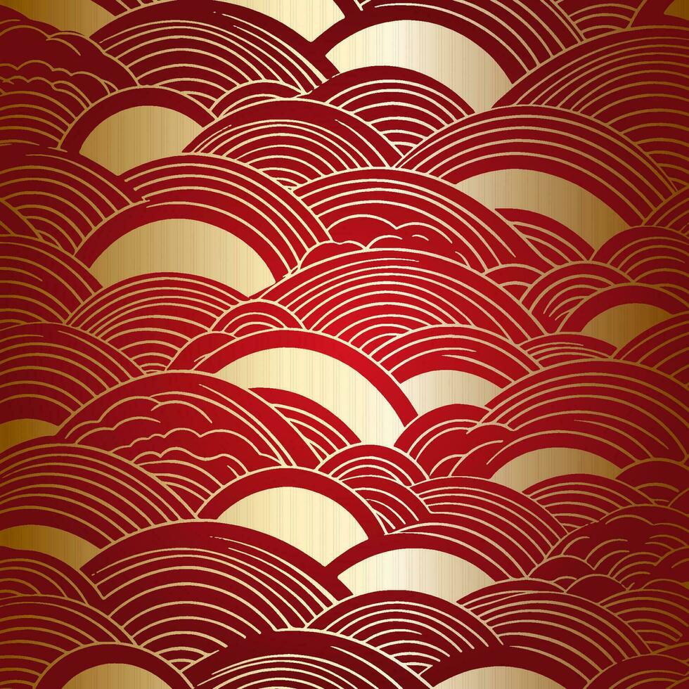 abstrakt japansk tema mönster design vektor