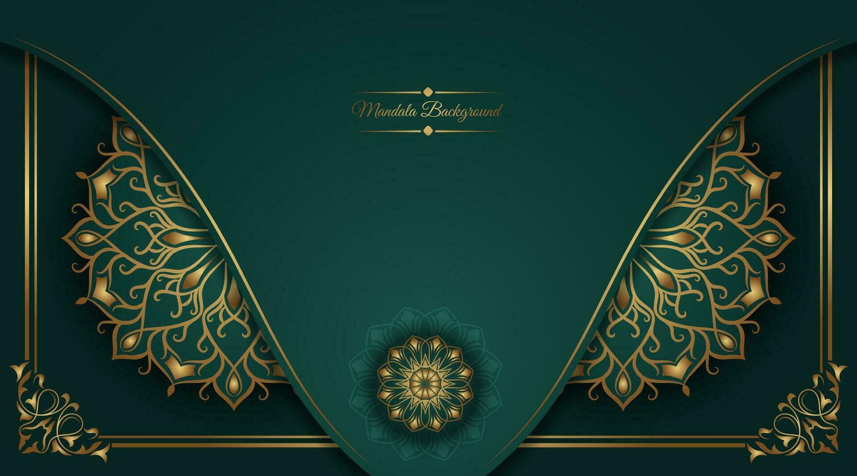 Luxus Hintergrund, mit golden Mandala Ornament vektor