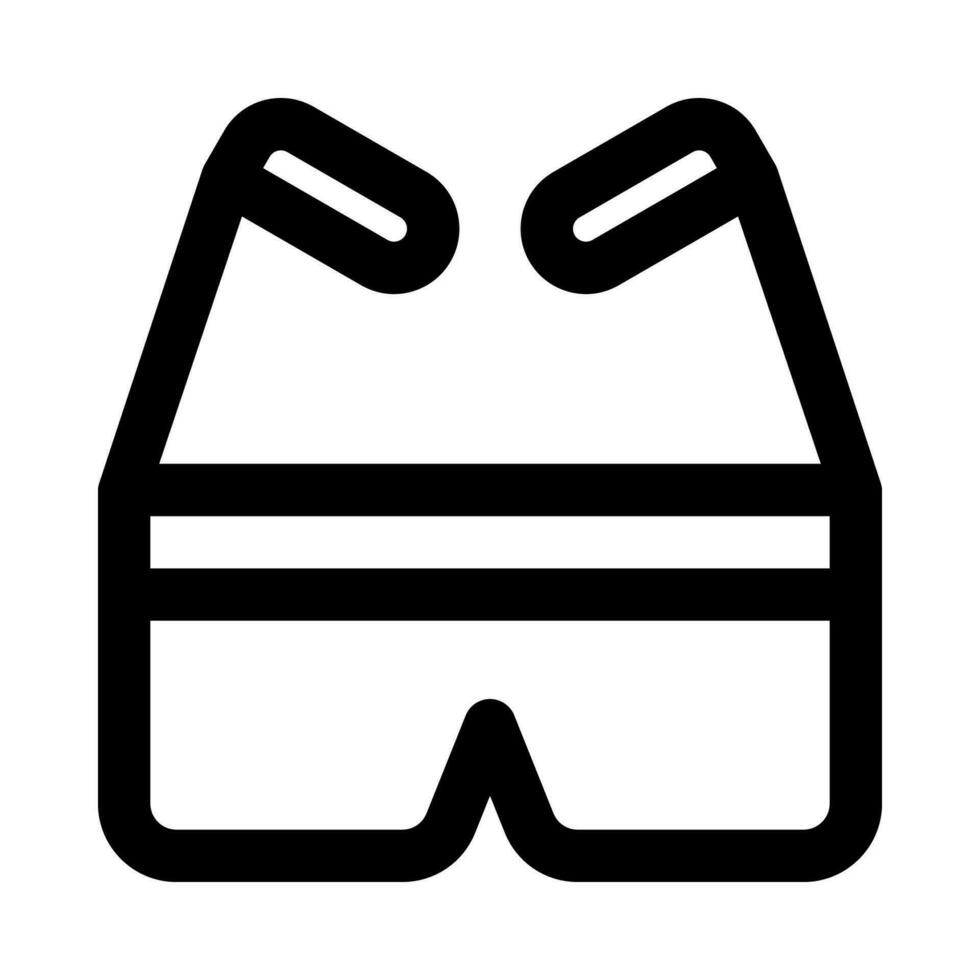 Brillensymbol für Ihre Website, Ihr Handy, Ihre Präsentation und Ihr Logo-Design. vektor