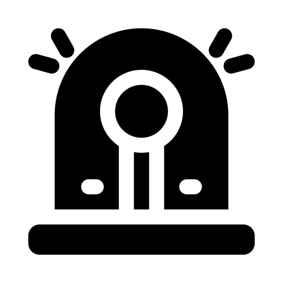 Sirene Symbol zum Ihre Webseite, Handy, Mobiltelefon, Präsentation, und Logo Design. vektor