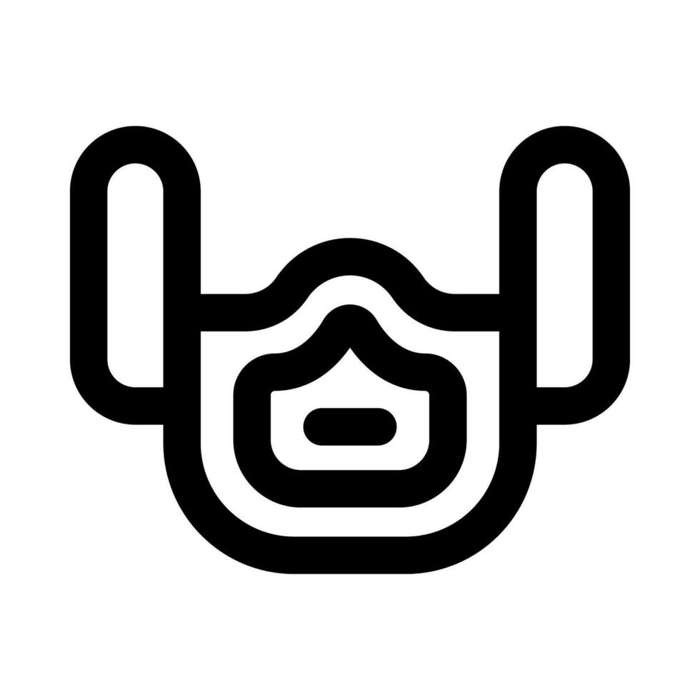 medizinisch Maske Symbol zum Ihre Webseite, Handy, Mobiltelefon, Präsentation, und Logo Design. vektor