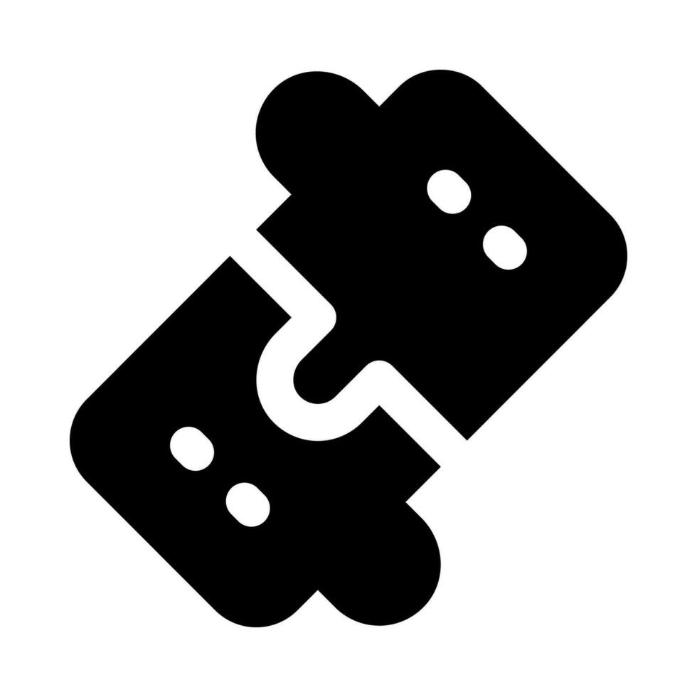 Puzzle-Symbol für Ihre Website, Ihr Handy, Ihre Präsentation und Ihr Logo-Design. vektor