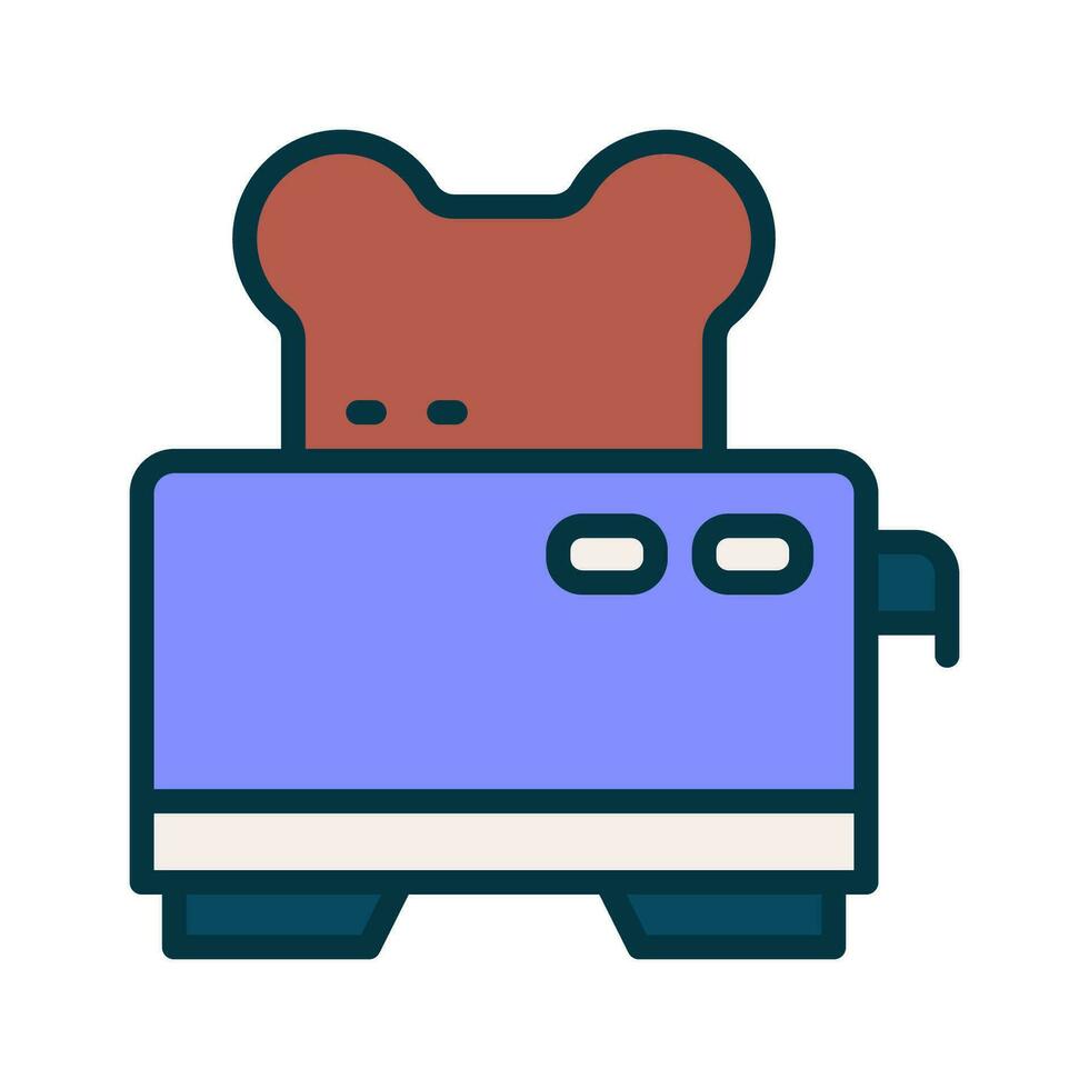 Toaster-Symbol für Ihre Website, Ihr Handy, Ihre Präsentation und Ihr Logo-Design. vektor