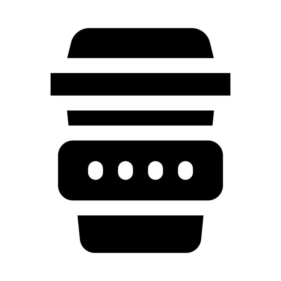 Papier Tasse Symbol zum Ihre Webseite, Handy, Mobiltelefon, Präsentation, und Logo Design. vektor