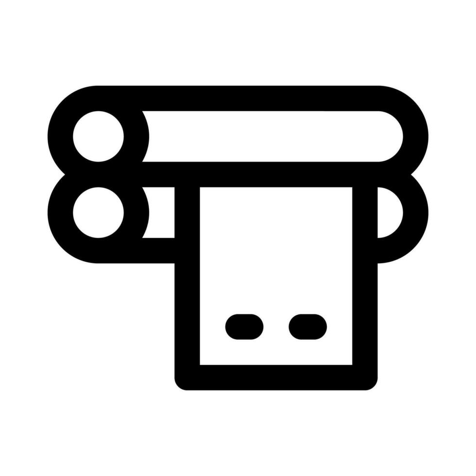 Papier rollen Symbol zum Ihre Webseite, Handy, Mobiltelefon, Präsentation, und Logo Design. vektor