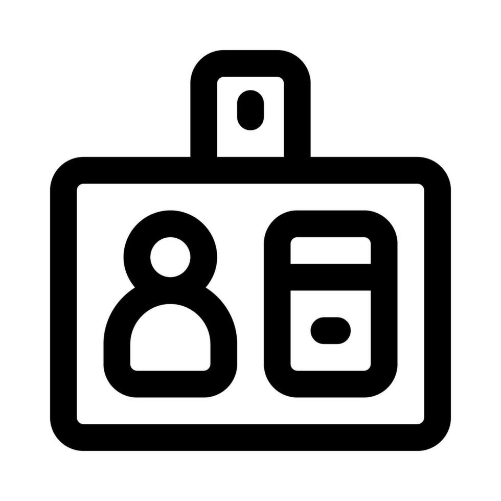 ID-Kartensymbol für Ihre Website, Ihr Handy, Ihre Präsentation und Ihr Logo-Design. vektor