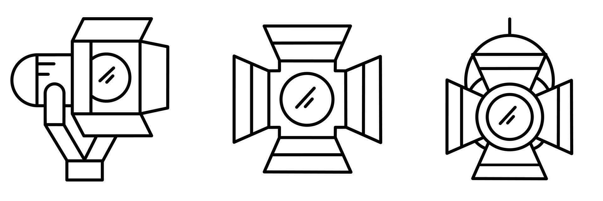 Scheinwerfer Symbol Vektor Illustration. Lager Vektor Illustration.