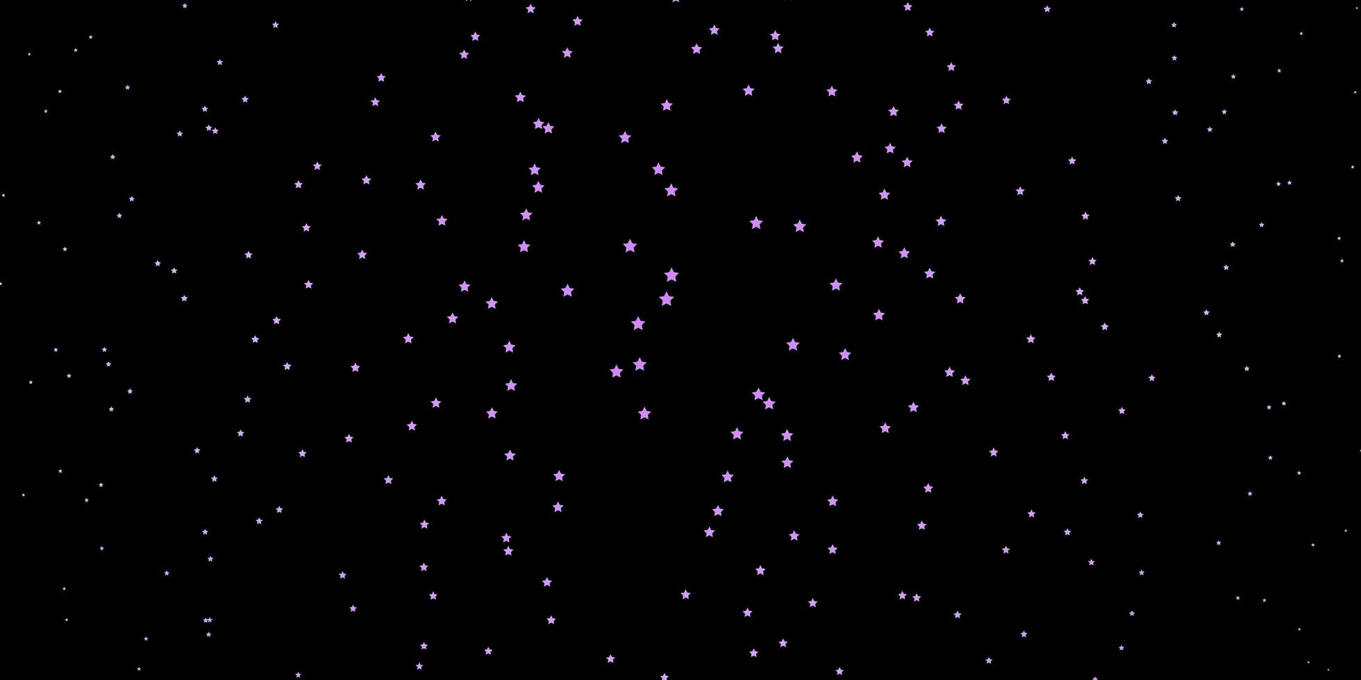 mörk lila vektor mönster med abstrakta stjärnor lysande färgglada illustration med små och stora stjärnor mönster för nyår annons häften