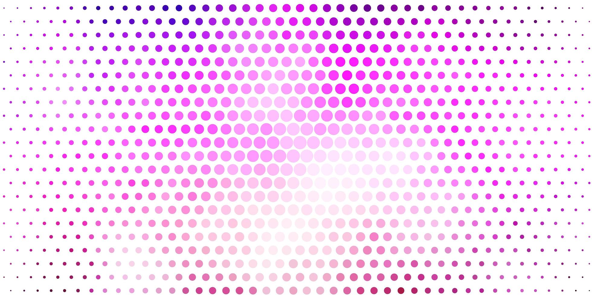hellviolettes rosa Vektormuster mit Kugelillustration mit einer Reihe von leuchtenden bunten abstrakten Kugeln neue Vorlage für ein Markenbuch vektor